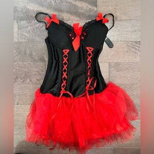 Red sexy devil Halloween costume with LED light up! Size XS/S